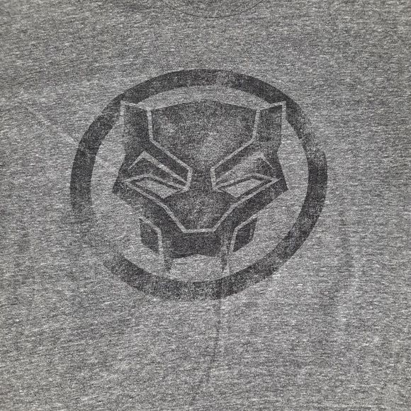 Marvel Black Panther gray t-shirt tee graphic T size large short sleeve - Picture 6 of 7